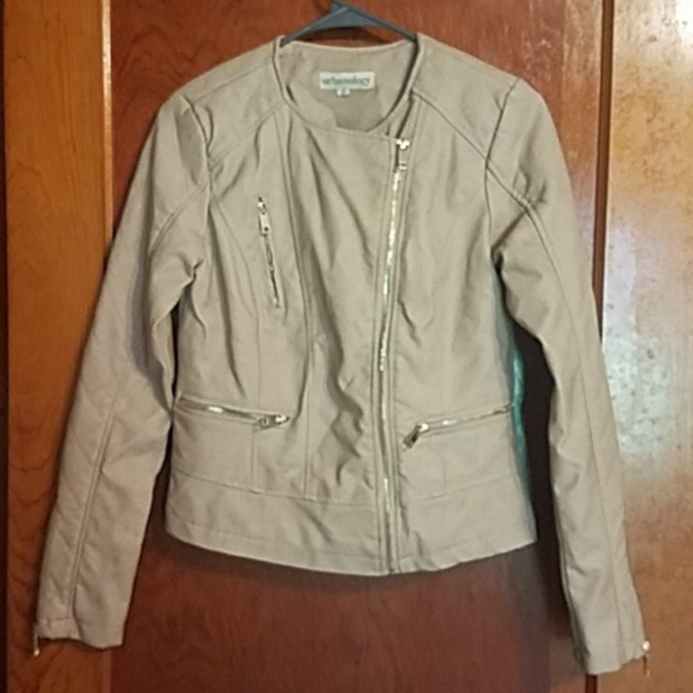 Urbanology Tan Leather Jacket